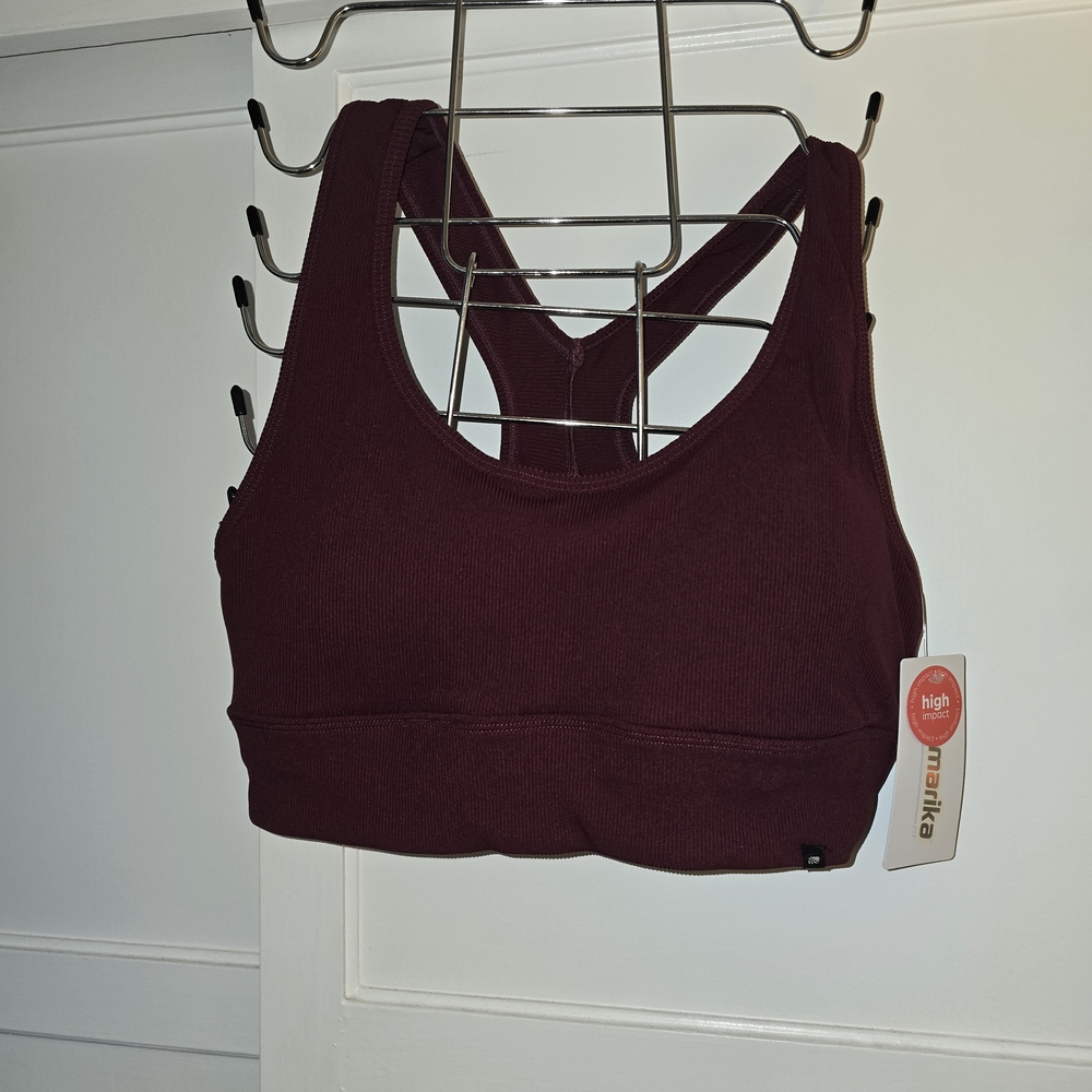 NEW Marika Women's Deep Red Sports Bra